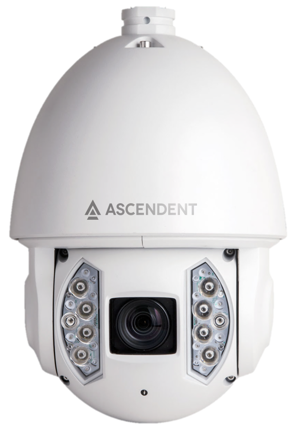 Ascendent 12MP 4K Megapixel 30X IR PTZ IP Camera w AVA Analytics